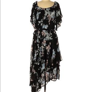 Ghost London Black floral Dress